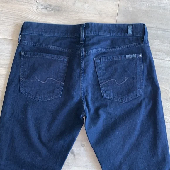 7 For All Mankind Indigo Bootcut Jean 28 - Picture 7 of 12